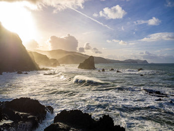 Scenic view of sea against sky