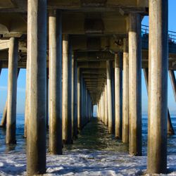 View of pier over sea