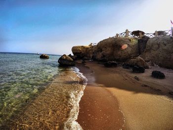 Scenic view of sea against sky