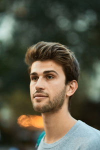 Close-up of young man