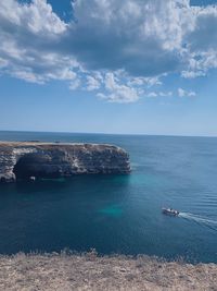 Scenic view of sea against sky