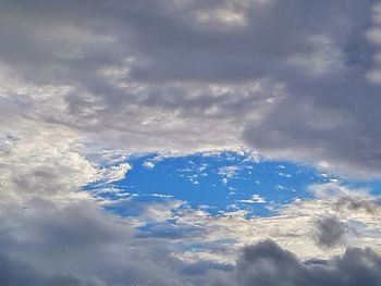 Low angle view of clouds in sky