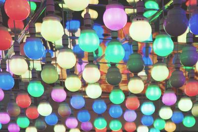 Full frame shot of colorful lanterns