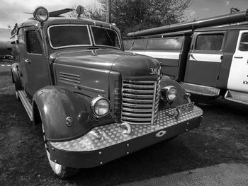 Old car on street