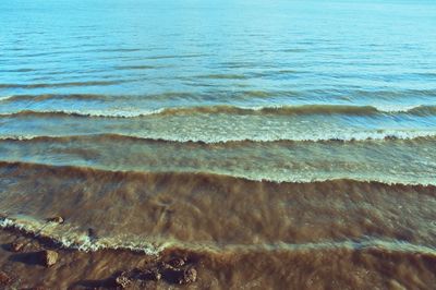 High angle view of sea