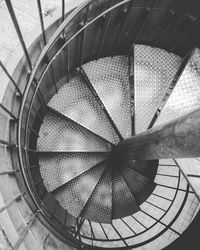 Full frame shot of spiral staircase