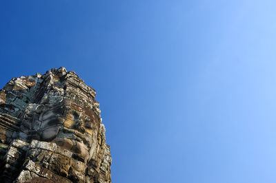 Low angle view of clear blue sky