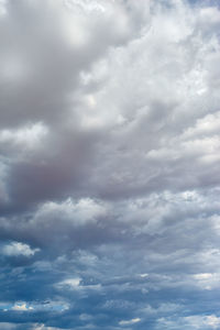 Low angle view of clouds in sky