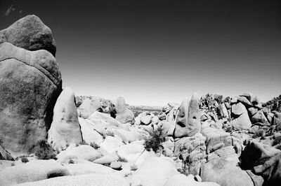 Panoramic view of landscape against clear sky