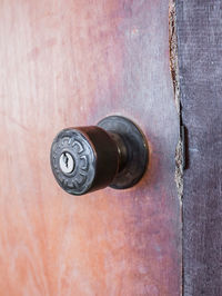 Close-up of closed door