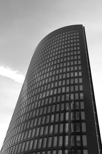 Low angle view of modern building against sky