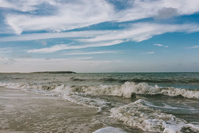 Scenic view of sea against sky