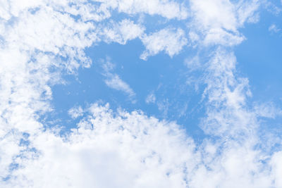 Low angle view of clouds in sky