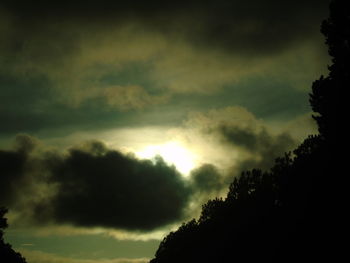 Low angle view of cloudy sky