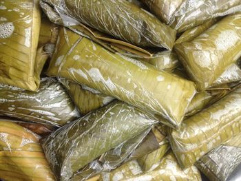 Full frame shot of tamales for sale