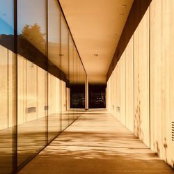 Empty corridor of building