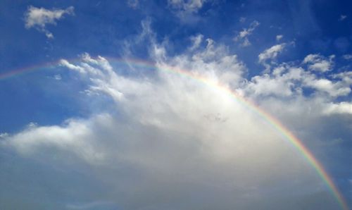 Low angle view of cloudy sky