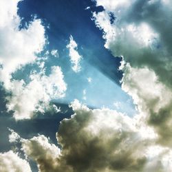 Low angle view of cloudy sky