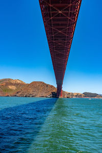 View of bridge over sea