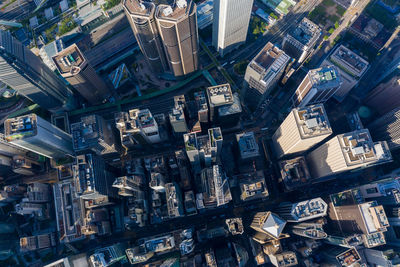 Aerial view of buildings in city