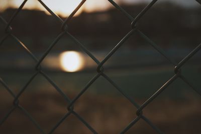 Close-up of chainlink fence