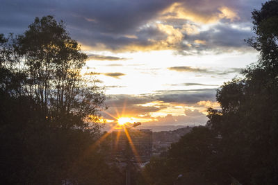 Scenic view of sky at sunset