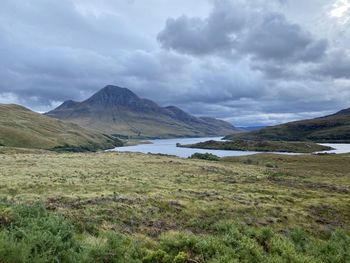 Scenic view of landscape against sky