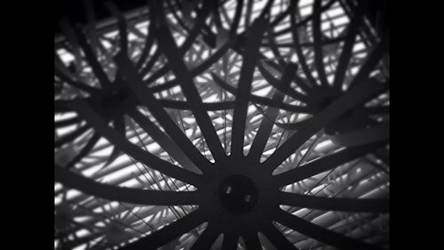 Low angle view of metal structure