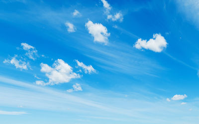 Low angle view of clouds in sky