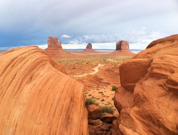 Mittens and merrick butte in monument valley