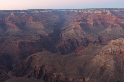 Scenic view of rocky mountains