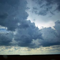 Low angle view of sky over land