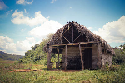 Abandoned built structure against sky