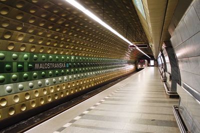 Railroad station platform