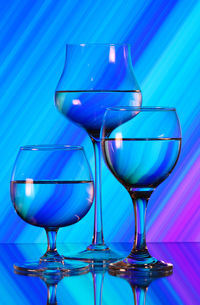 Close-up of wine glass on table