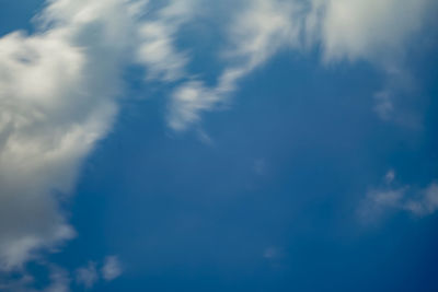 Low angle view of blue sky