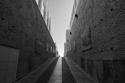 Black and white perspective of open air museum in lisbon, portugal architecture, travel destination