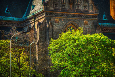 Low angle view of historical building