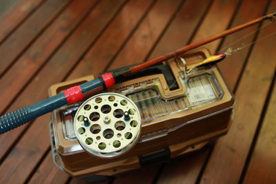 Close-up of fishing rod