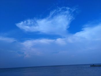 Scenic view of calm sea against sky