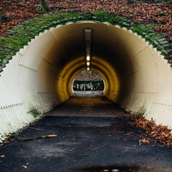 Footpath in tunnel