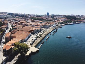 High angle view of cityscape