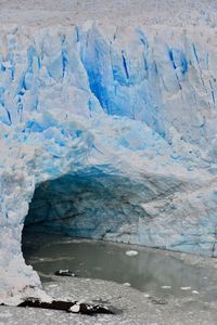 Scenic view of frozen lake