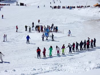 Group of people in snow