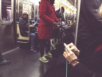 Man in train