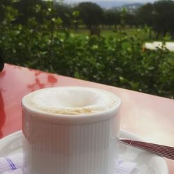 Close-up of coffee cup