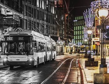 City street at night