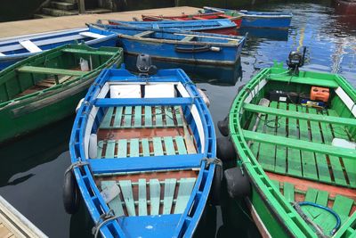 Boats in sea