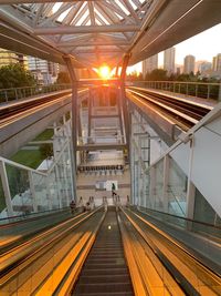 Railroad station platform