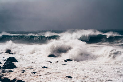 Scenic view of sea against sky